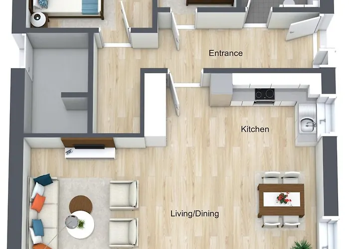 Albloft - Modernes Neues Nahe & Alb Fuer Bis Zu 6 Personen In